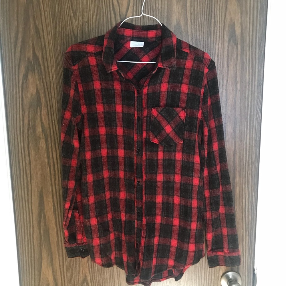 Red plaid shirt